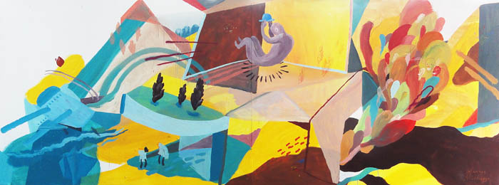mural by Johannes Mundinger for Millerntor Gallery #4, Hamburg // Viva con Agua