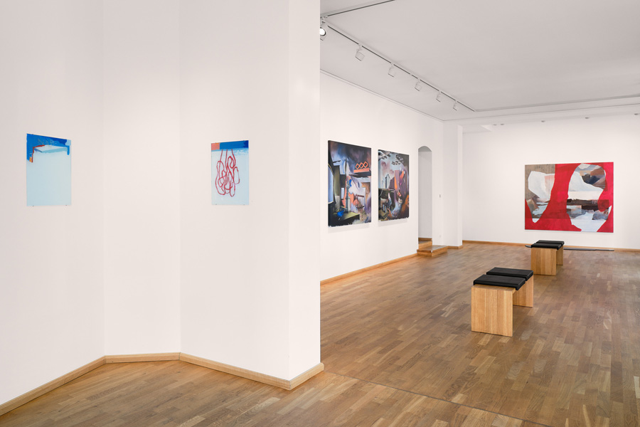 Ausstellungsansicht, Singularitäten, Christoph Rode und Johannes Mundinger in der Schöneberger Galerie Knauber
